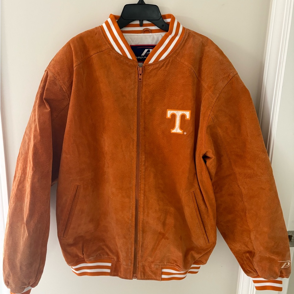 Tennessee Volunteers Orange Suede Varsity Jacket